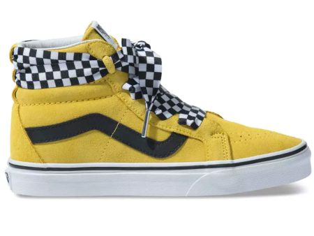 (TKLVL4) Check Wrap Sk8-Hi Alt Lace Shoe - Yellow Sale