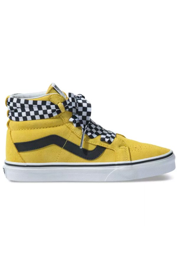 (TKLVL4) Check Wrap Sk8-Hi Alt Lace Shoe - Yellow Sale