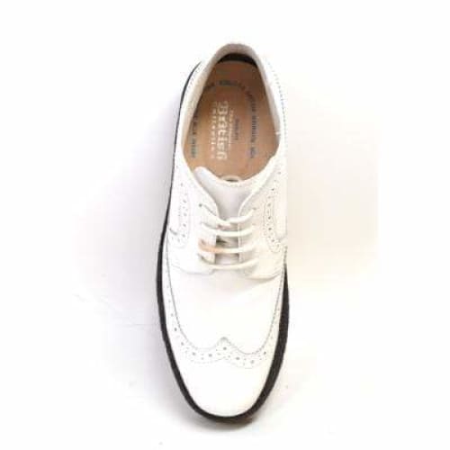 British Walkers Wingtips Limited Men s All White Leather High Tops For Discount