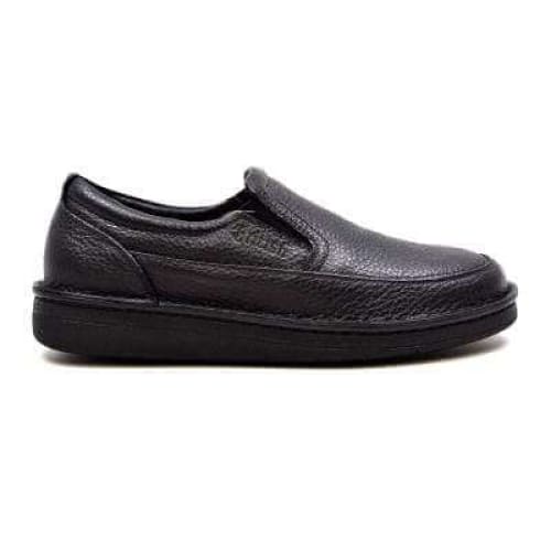 British Walkers Nottingham Men s Black Leather Leather Casual Slip On Shoes Fashion