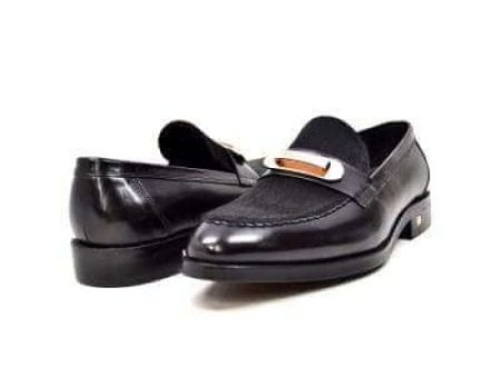 British Walkers Boss Men s Black Leathe Loafers Discount