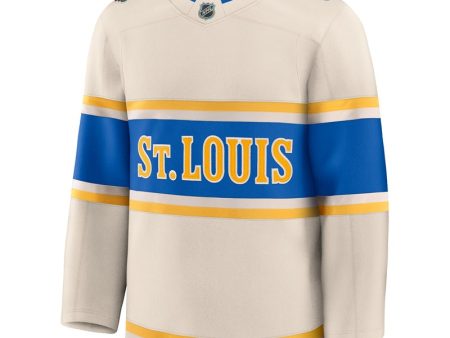 ST. LOUIS BLUES FANATICS PREMIUM WINTER CLASSIC JERSEY - BEIGE Sale