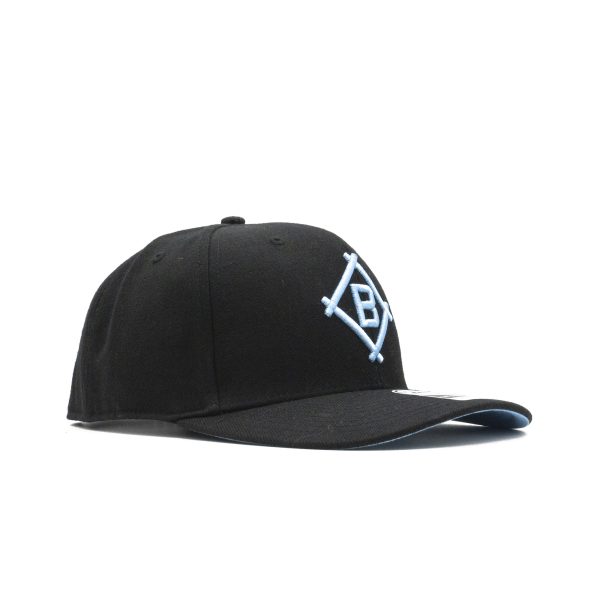 Mens 47 Brand Brooklyn Dodgers MVP DP Snapback - Black Fashion