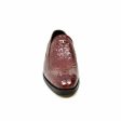 British Walkers Shiraz Men s Bordeaux Crocodile Leather Loafers Sale