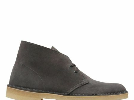 Clarks Originals Desert Boots Men s Slate Gray Suede 26144232 Hot on Sale