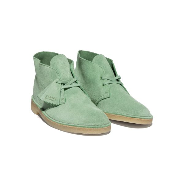 Clarks Originals Desert Boots Men s Light Green Suede 26171745 Online