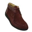 Johnny Famous Bally Style Soho Men s Burgundy Leather and Suede High Tops Discount