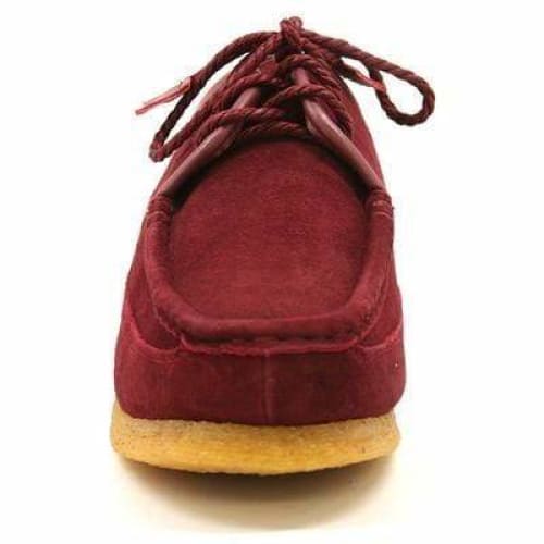 British Walkers Crown Men s Burgundy Suede Crepe Sole Low Top Shoes Online now