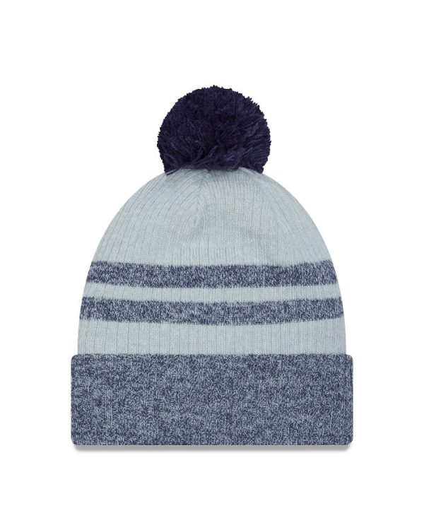 ST. LOUIS BLUES NEW ERA CIRCLE NOTE STRIPED POM KNIT - GREY BLUE Online