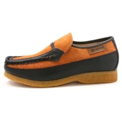 British Walkers Power Men s Rust and Brown Suede Crepe Sole Slip Ons Online Sale