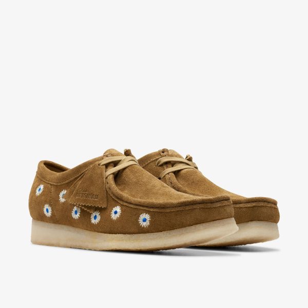 [26175852] Mens CLARKS WALLABEE - DARK OLIVE EMB Online Hot Sale