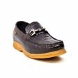 British Walkers Chain Men s Brown Crocodile Leather Slip On Loafers on Sale