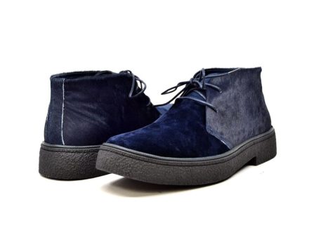 British Walkers Playboy Classic Men s Navy Suede and Pony Skin Discount