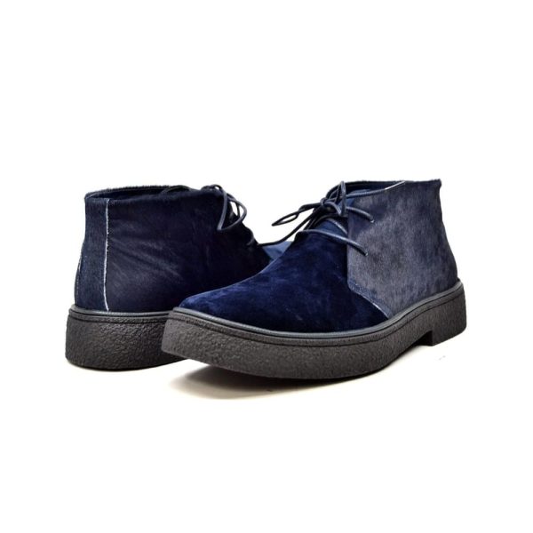 British Walkers Playboy Classic Men s Navy Suede and Pony Skin Discount