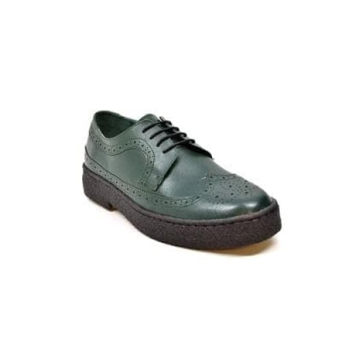 British Walkers Wingtip Low Cut Men s Hunter Green Leather Oxfords Online now