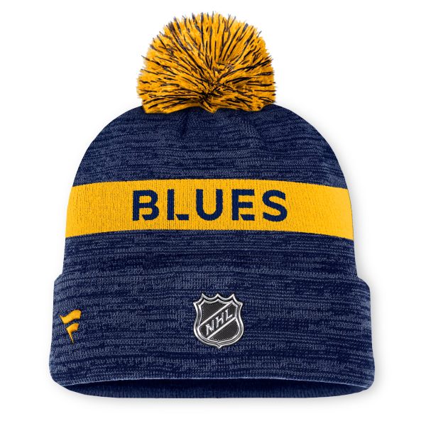 ST. LOUIS BLUES FANATICS AUTHENTIC PRO RINK POM KNIT Online