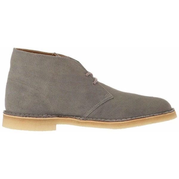 Clarks Originals Desert Boots Men s Taupe Canvas Fabric 26131983 on Sale