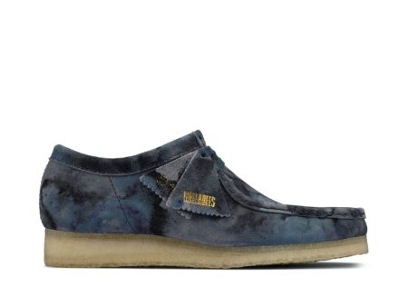 Clarks Originals Wallabee Low Men s Blue Camo Suede 26160205 For Cheap