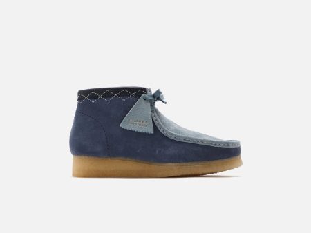 Clarks Originals Wallabee Boots Men s Stitch Pack Blue Combi Suede 26163259 Online