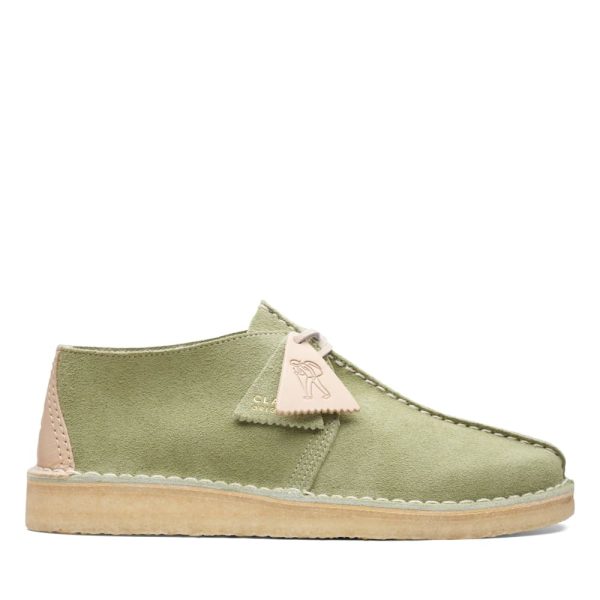 Clarks Original Desert Trek Men s Pale Green Suede 26165805 Discount