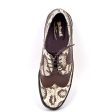 British Walkers Playboy Originals Wingtip Low Cut Men s Brown Leather & Snake Skin Oxfords For Discount