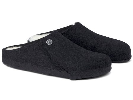 (1015090) Zermatt Shearling Wool Felt Slippers - Anthracite Online