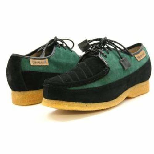 British Walkers Crown Men s Green and Black Suede Crepe Sole Discount