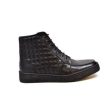 British Walkers Extreme Black Leather High Top with Crepe Sole High Tops For Discount