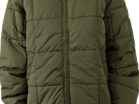 (TJE07ML) Eisenhower Puffer Jacket - Military Green For Discount