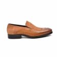 British Walkers Shiraz Men s Tan Crocodile Leather and Suede Loafers Online Hot Sale