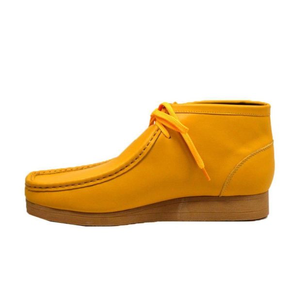 British Walkers New Castle 2 Wallabee Boots Men s Yellow Leather Sale