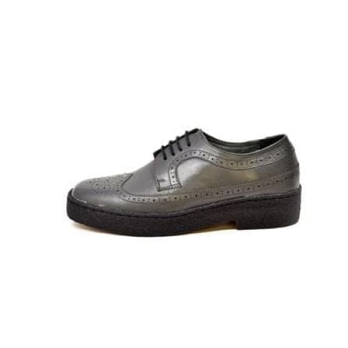 British Walkers Wingtip Low Cut Men s Dark Gray Leather on Sale