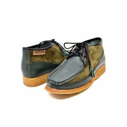 British Walkers Knicks Men s Green Suede and Leather on Sale