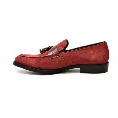 British Walkers Space Men s Burgundy Leather Loafers Online Sale