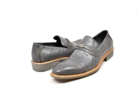 British Walkers Dolche Men s Gray Leather Loafers Sale