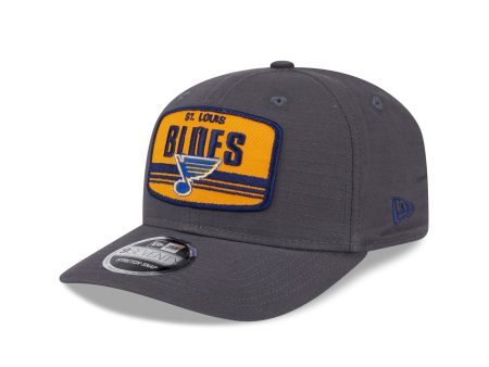 NEW ERA 970 ST. LOUIS BLUES PATCH STRETCH SNAPBACK - GREY Supply