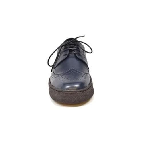 British Walkers Playboy Low Top Wingtips Men s Navy Blue Leather Oxfords on Sale