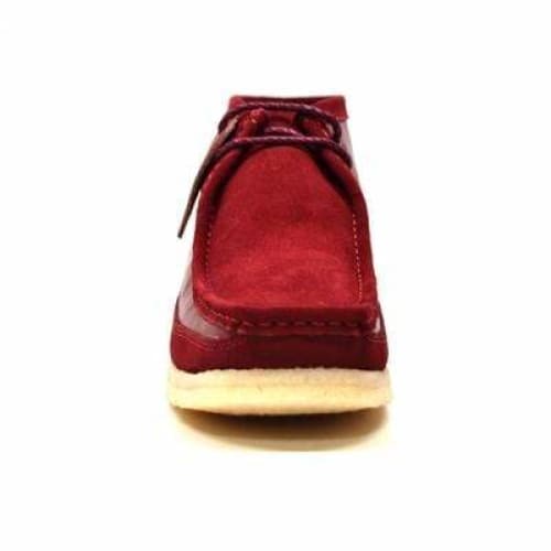 British Walkers Walker 100 Wallabee Boots Men s Burgundy Suede and Leather For Sale