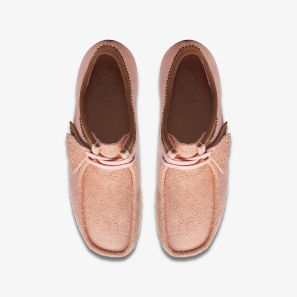 [26171990] Mens CLARKS WALLABEE - PINK COMBI SDE For Discount