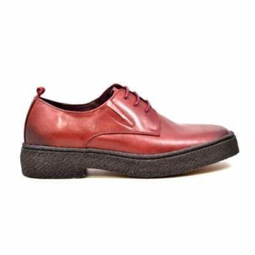 British Walkers Playboy Original Men s Burgundy Leather Low Top Oxfords For Cheap