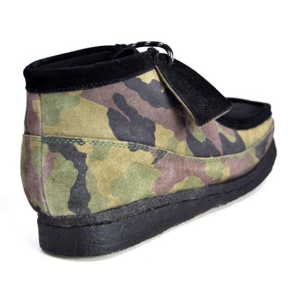 British Walkers Walker 200 Wallabee Boots Men s Camo Leather and Suede High Tops Supply