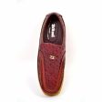 British Walkers Harlem Men s Burgundy Leather Crepe Sole Slip On Shoes For Sale