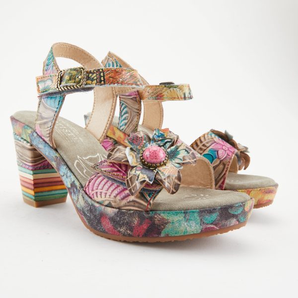 L ARTISTE LEILANIE SLINGBACK SANDALS Sale