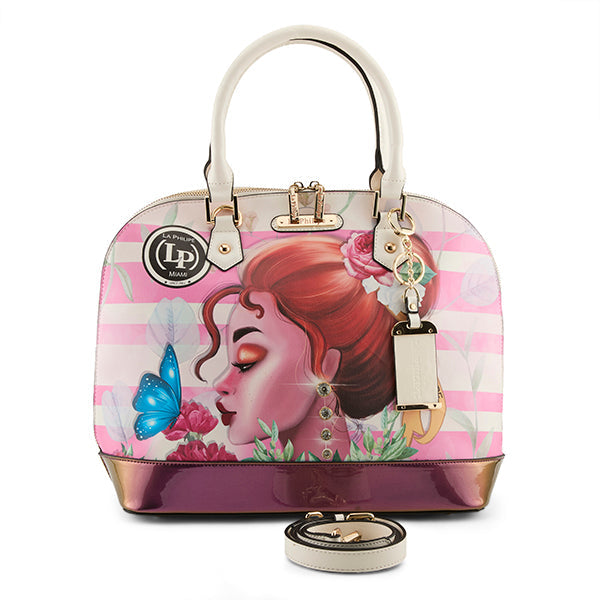 LA PHILIPE LP1027-14 PINK BEAUTY HANDBAG-OVAL Online now