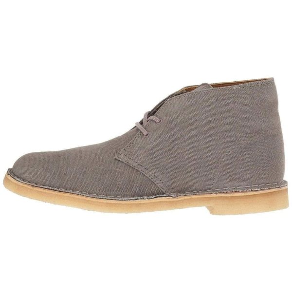 Clarks Originals Desert Boots Men s Taupe Canvas Fabric 26131983 on Sale