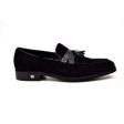 British Walkers Space Men s Black Suede and Leather Sophisticated Crepe Sole Loafers on Sale