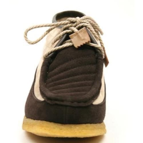 British Walkers Castle Men s Beige and Brown Suede Three Quarter Lace Up Shoes Online