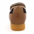 British Walkers Power Men s Brown and Tan Leather Crepe Sole Slip Ons Sale