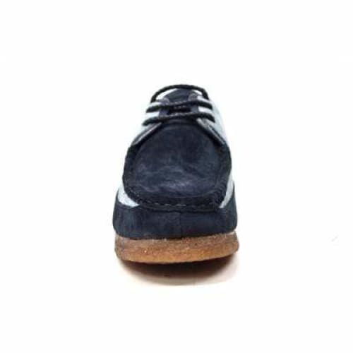 British Walkers Crown Men s Navy and Light Blue Suede Crepe Sole Low Top Shoes Online Sale