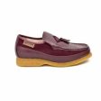 British Walkers Brooklyn Men s Burgundy Leather and Suede Crepe Sole Slip On on Sale